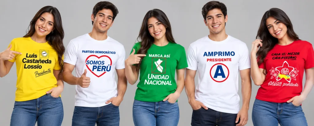 Polos para Campaña Política en Gamarra | Fabricación Personalizada